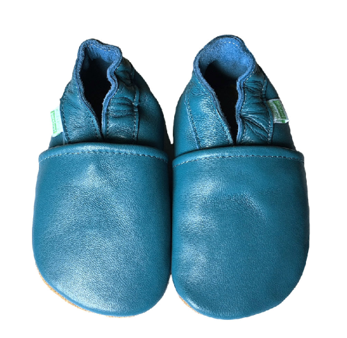 Kožené capáčky Barefoot Vel. M (6-12 měs.) Hopi Hop