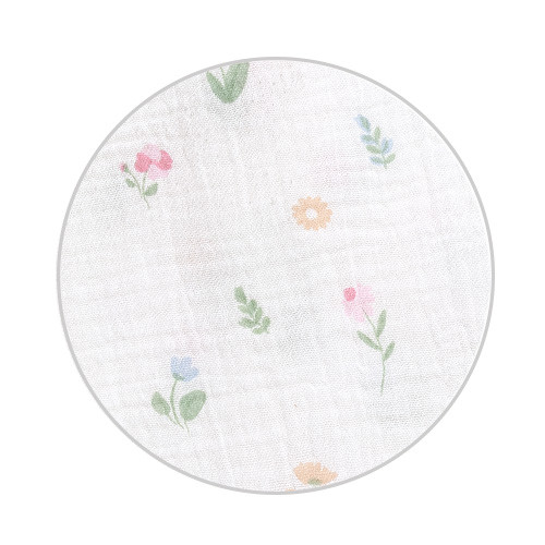 Mušelínové - super měkké plenky, 3 ks 70x70 cm Pudrová Flowers