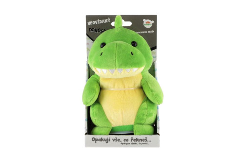 Plyšový dinosaurus Rexík opakující věty 18 cm na baterie a se zvukem