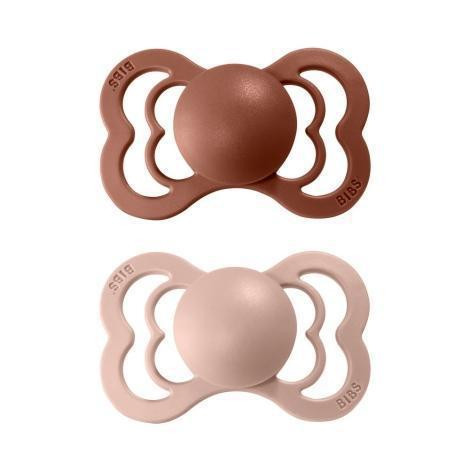 Bibs dudlíky silikon 2 ks Supreme 0 - 6 měsíců
