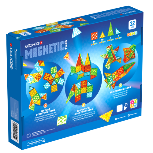 Geomag Magnetic Tiles 32 dílků