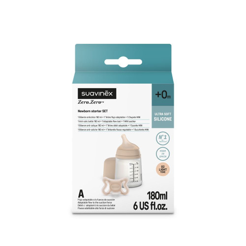 Antikoliková sada Zero Zero™ Light láhev 180 ml A + dudlík Zero Zero™ -2 - 2m