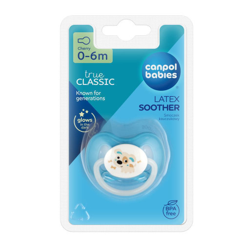 Dudlík kaučukový třešinka BUNNY&COMPANY 0-6 m Canpol babies