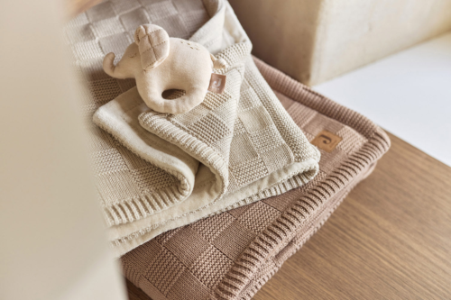 Deka 75 x 100 cm Box Knit Warm Sand Jollein