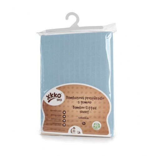 Bambusové prostěradlo s gumou XKKO BMB 120x60