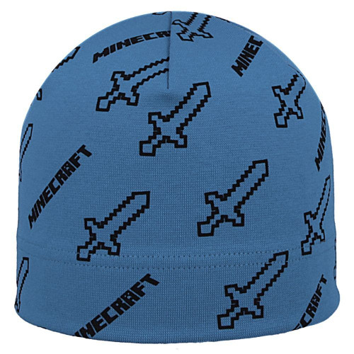 Chlapecká bavlněná čepice Minecraft modrá RDX