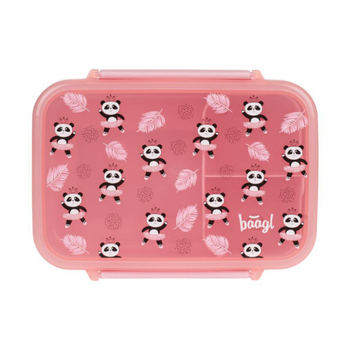 Box na svačinu s přihrádkami Panda Baagl