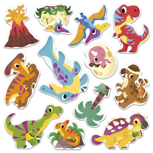 Kreativní sada My arts&crafts Přelepovatelné samolepky Dinosauři Janod