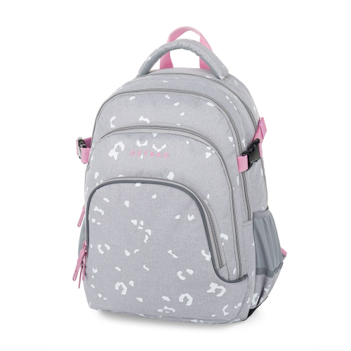 Studentský batoh Oxy Scooler Grey geometric OxyBag