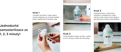 Kojenecká láhev C2N ANTI-COLIC 260 ml 3ks 0m+