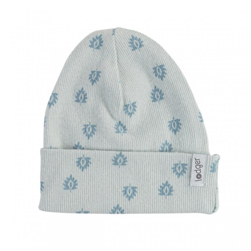 Čepička Beanie Print Rib LODGER - Ice Flow