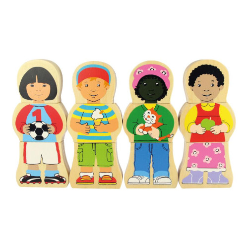 Dřevěné puzzle národnosti Bigjigs Toys