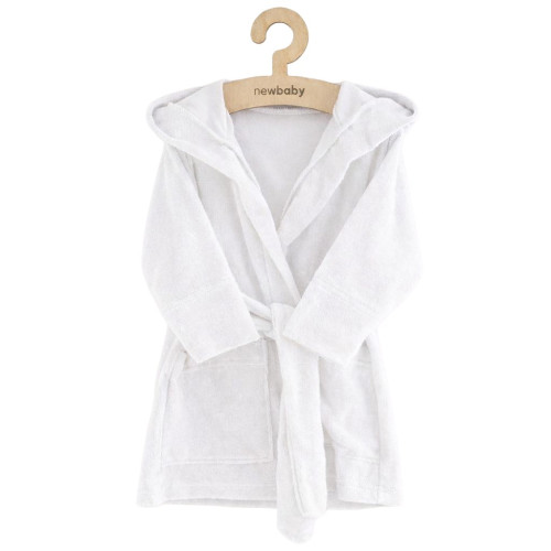 Dětský froté župan New Baby white