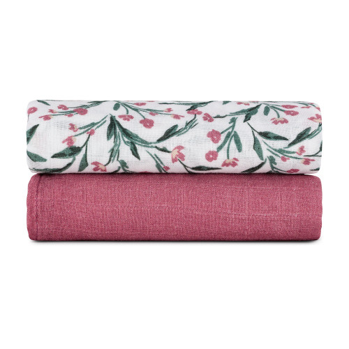 Přikrývka bambusová mušelínová 2 ks 120 x 120 cm Misty Petite&Mars