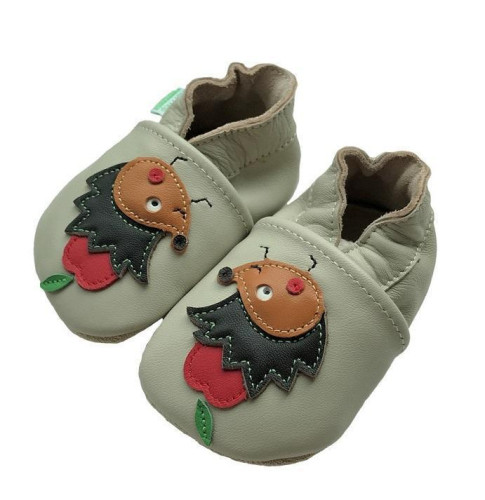 Kožené capáčky Barefoot Vel. XXL (2-3 roky) Hopi Hop