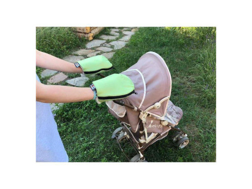 Nepromokavé rukavice na kočárek merino