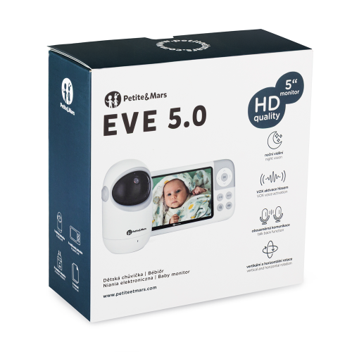 Chůvička dětská digitální Eve 5.0 Petite & Mars