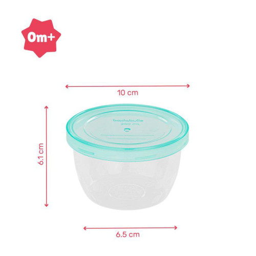 Misky s víčky MAXI FUN COLORS 250 ml sada 12 ks
