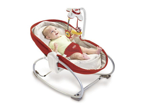 Lehátko 3v1 Rocker Napper červené Tiny Love