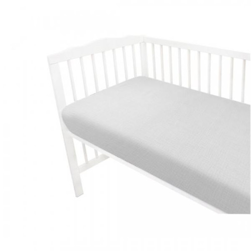 Mušelínové prostěradlo do postýlky 60 x 120 cm Nature double Baby Nellys