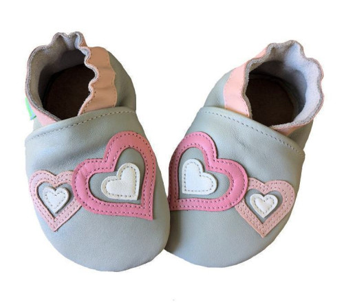 Kožené capáčky Barefoot Vel. M (6-12 měs.) Hopi Hop