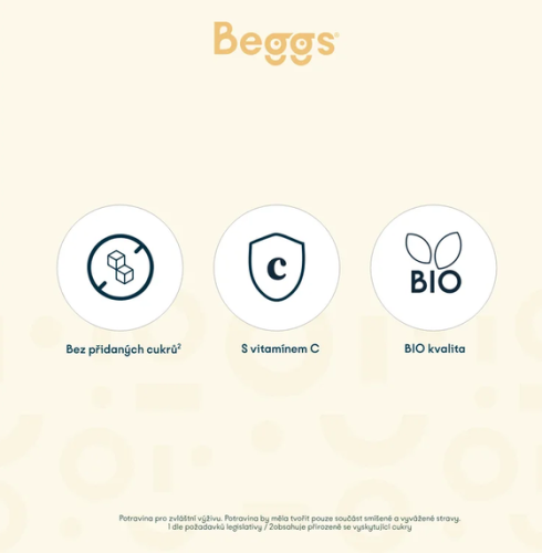 Beggs BIO Smoothie s jogurtem a tropickým ovocem (120 g) 12 ks Beggs