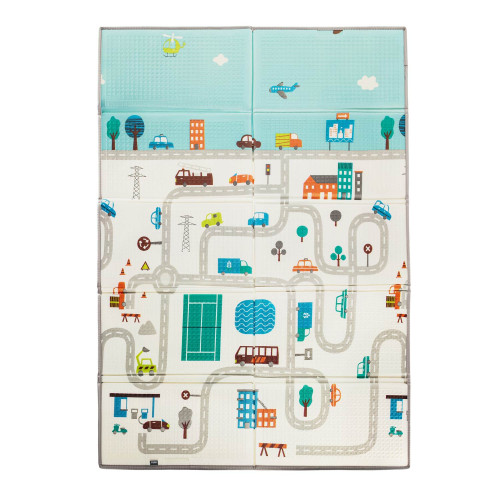 Multifunkční oboustranná pěnová skládací podložka 180 x 120 cm City Zopa