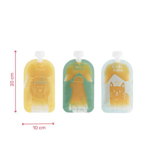 Sada sáčků 150 ml 15 ks Badabulle