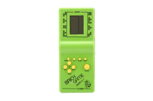 Digitální hra Brick Game Tetris hlavolam plast 19 cm na baterie