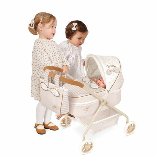 Můj první kočárek pro panenky s taškou Verona - 56 cm DeCuevas