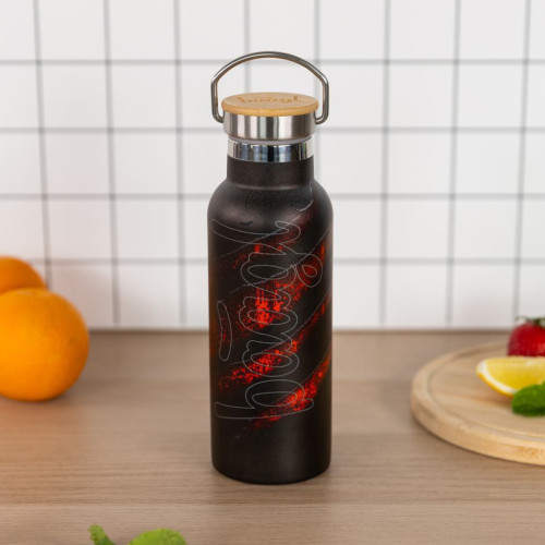 Termoláhev s bambusovým víčkem 500 ml Baagl