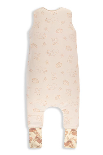 Celoroční spací pytel s nohavicemi Vintage Animals Sleepee Almond/Cream