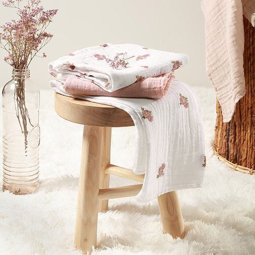 Mušelínové plenky Super Soft růžové 3 ks 70x70 cm BabyOno