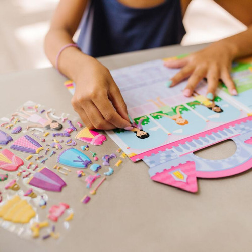 Adhezní sešit se samolepkami Princezny Melissa & Doug