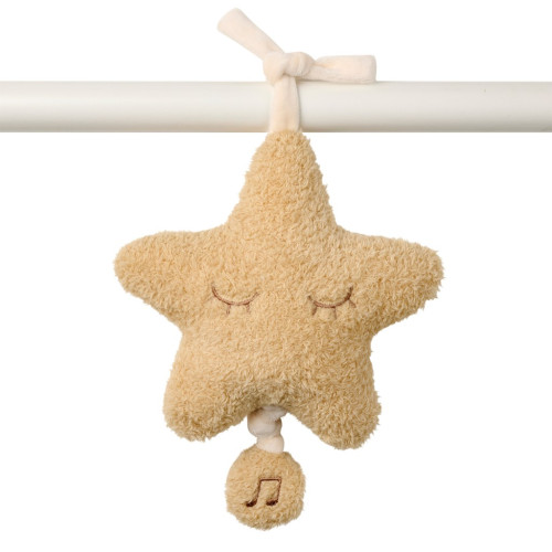 Hračka hudební Teddy hvězdička Nattou 25 cm, 0 m+