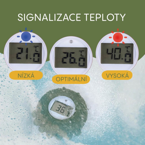 Silikonový digitální teploměr 2v1 Zopa