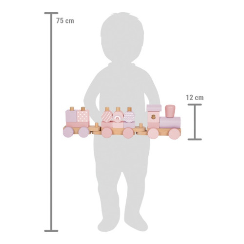 Nasazování Dřevěný vláček small foot