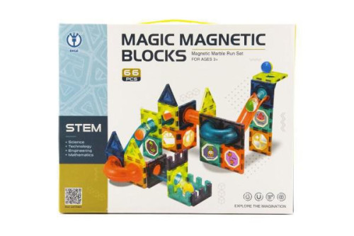 Magnetická stavebnice 66 ks