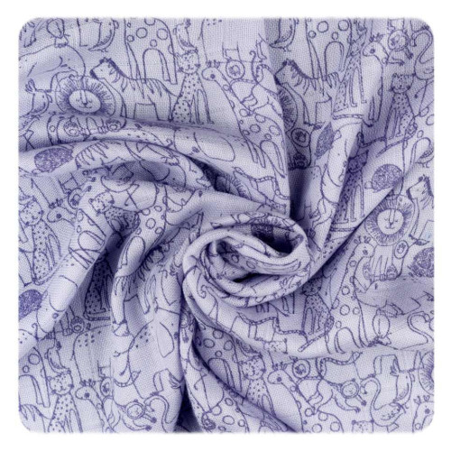 Bambusové pleny XKKO BMB 70x70 - Safari MIX 3 ks