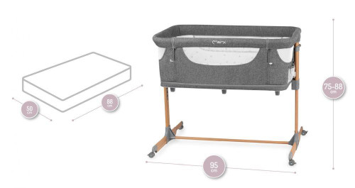Postýlka Smart bed 4v1 MoMi