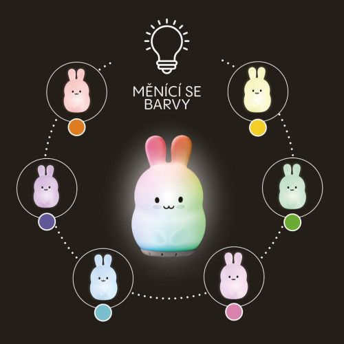 Silikonová LED noční lampička vel. M Zopa