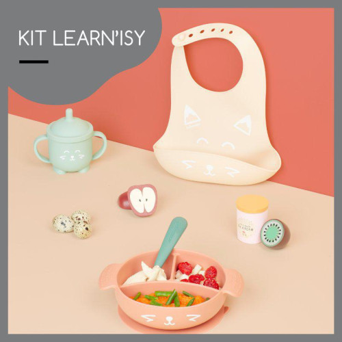 Silikonová jídelní sada LEARN´ISY Kit