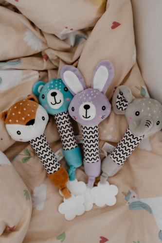 Pískátko/kousátko plyš 25 cm 0 m+ Babyted