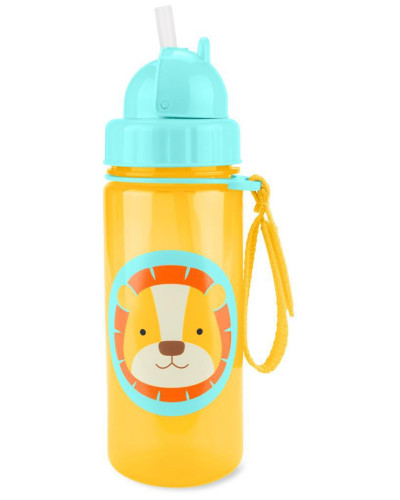 Hrnek s brčkem bez PVC A BPA 12 m+ Skip Hop Zoo 385 ml