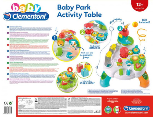 Clemmy baby - Veselý hrací stolek s kostkami a zvířátky