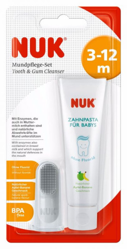 Set zubní pasta a náprstek NUK