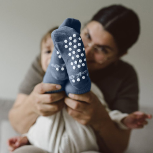Dětské ponožky Stay-on-Socks Antislip 1 pár Blue Heaven