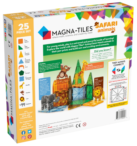Magnetická stavebnice Safari 25 dílů Magna-tiles