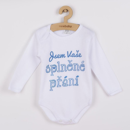 Body s potiskem New Baby Jsem Vaše splněné přání - dárkové balení