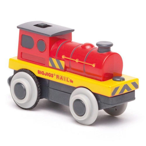 Elektrická lokomotiva Červený silák Bigjigs Rail
